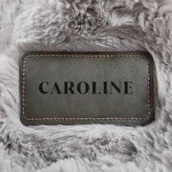 Faux Fur Gray Luxe Plush Blanket