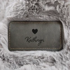 Faux Fur Gray Luxe Plush Blanket