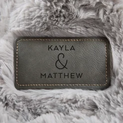 Faux Fur Gray Luxe Plush Blanket
