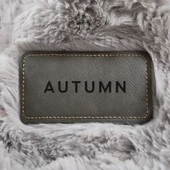 Faux Fur Gray Luxe Plush Blanket