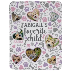 Favorite Child Photo Pet Blanket