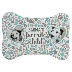 Favorite Child Photo Pet Feeding Mat