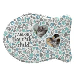 Favorite Child Photo Pet Feeding Mat