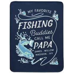 Favorite Fishing Buddies Plush Blanket