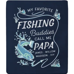 Favorite Fishing Buddies Plush Blanket
