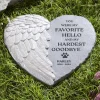 Favorite Hello, Hardest Goodbye Heart Wing Garden Stone