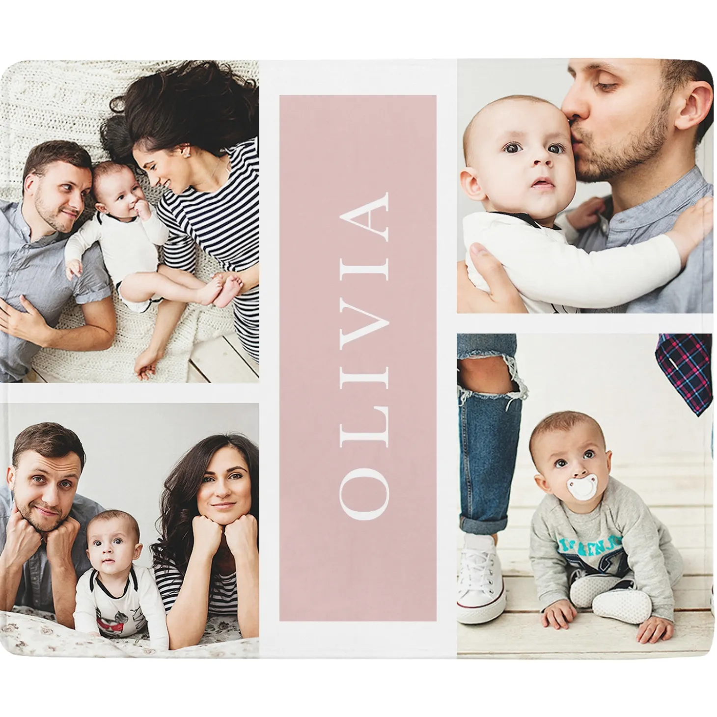 Favorite Memories Photo Collage Plush Blanket