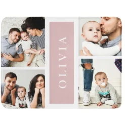 Favorite Memories Photo Collage Plush Blanket