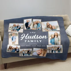 Favorite Moments Photo Collage Plush Blanket