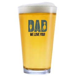 Favorite Pastimes Typography Glassware