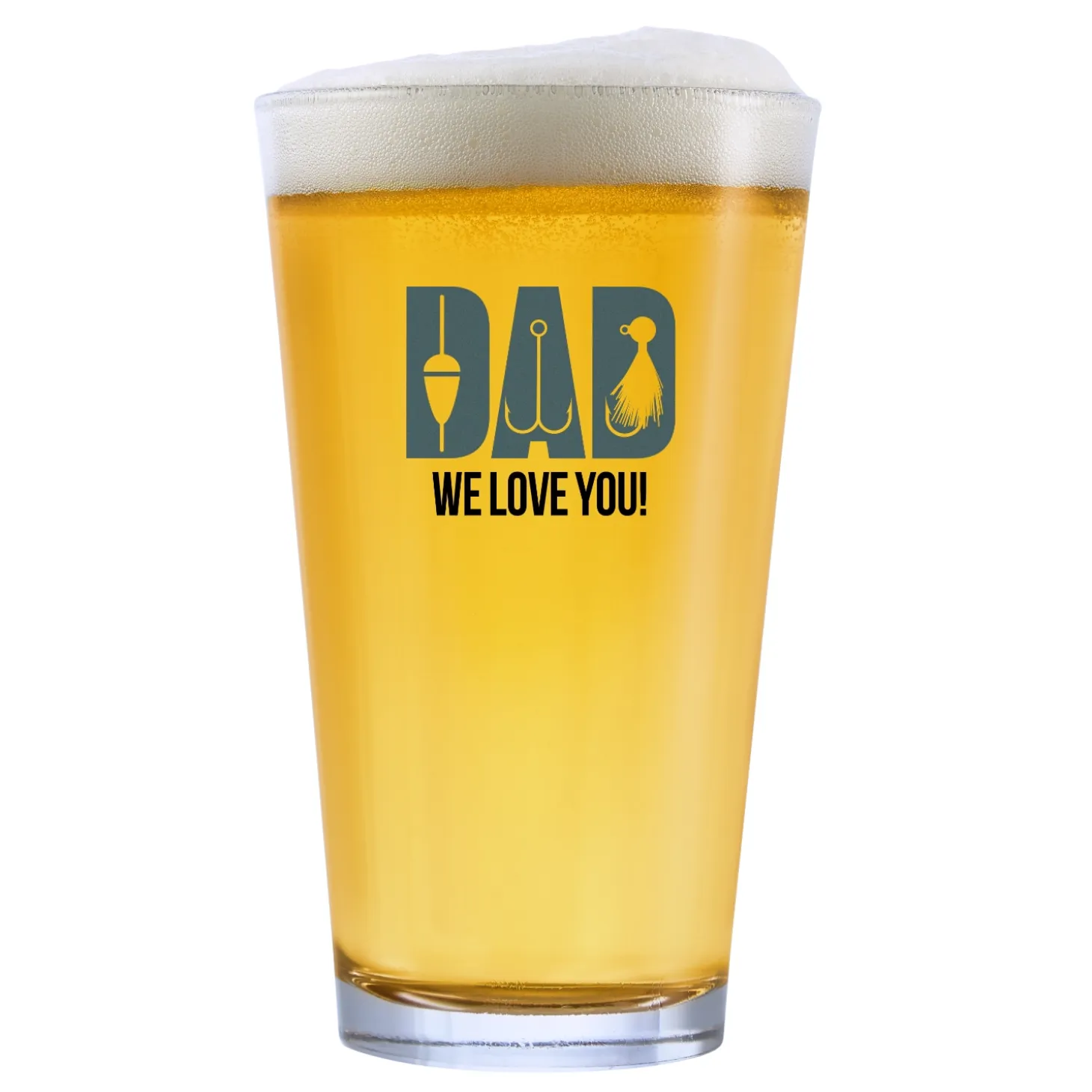 Favorite Pastimes Typography Glassware