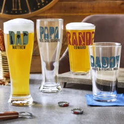 Favorite Pastimes Typography Glassware