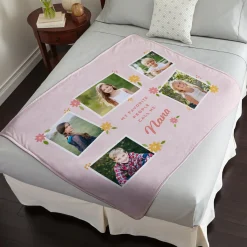 Favorite People Photo Collage Plush Blanket