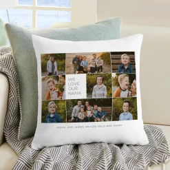 Favorite Pictures Photo Collage Throw Pillow