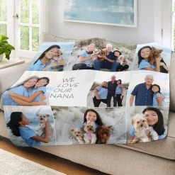 Favorite Pictures Photo Collage Plush Blanket