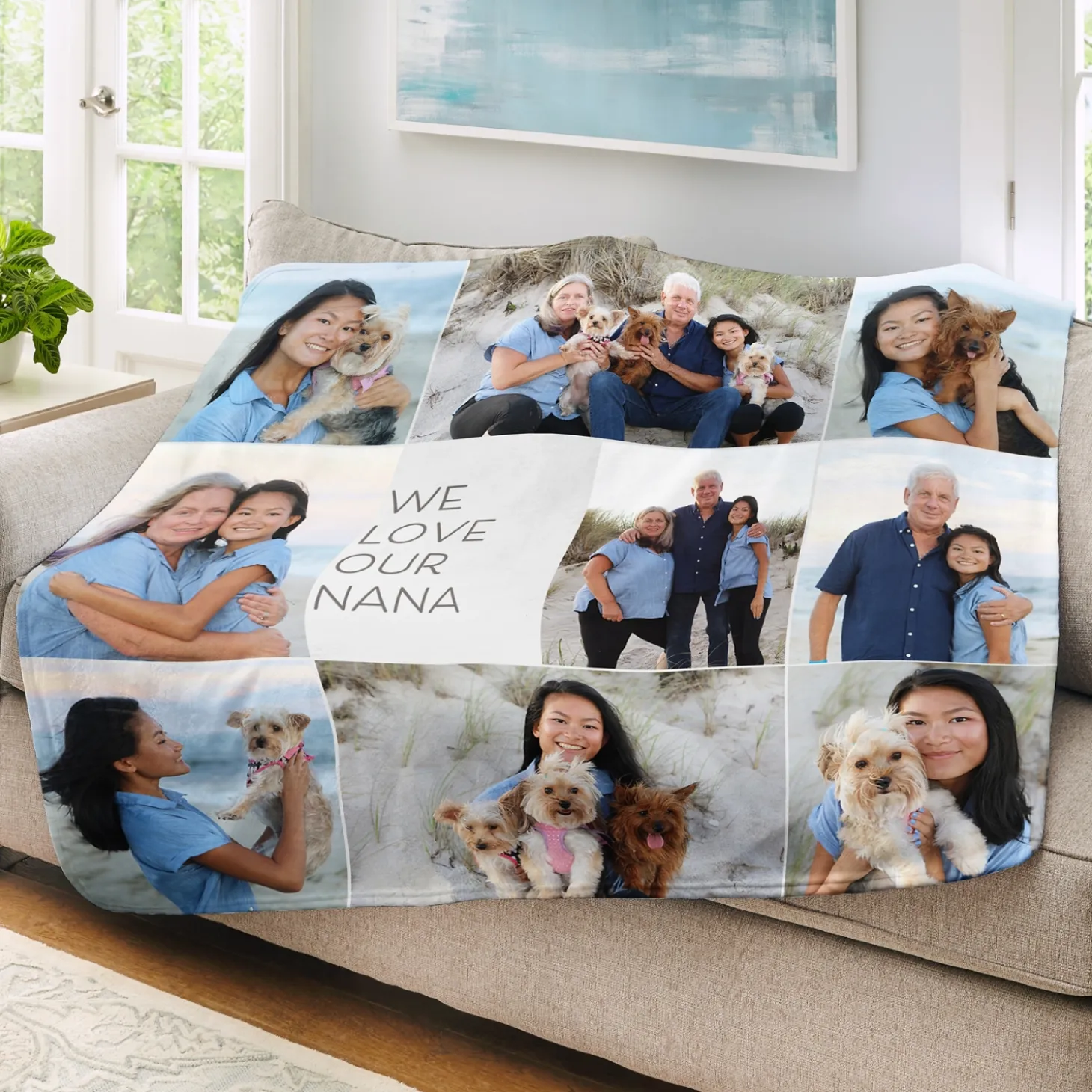 Favorite Pictures Photo Collage Plush Blanket