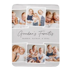 Favorites Multi-Photo Plush Blanket