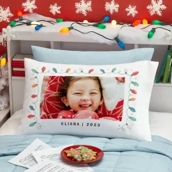 Festive Lights Photo Pillowcase