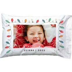 Festive Lights Photo Pillowcase