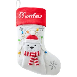 Festive Light-Up Character Stocking