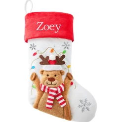Festive Light-Up Character Stocking