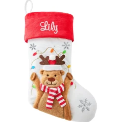Festive Light-Up Character Stocking