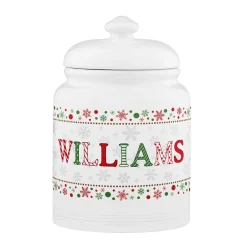 Festive Name Cookie Jar