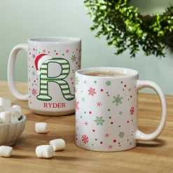 Festive Name Initial Mug