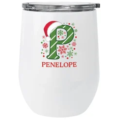 Festive Name Insulated Wine Tumbler