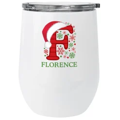Festive Name Insulated Wine Tumbler