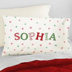 Festive Name Pillowcase