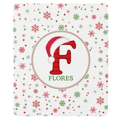 Festive Name Plush Blanket
