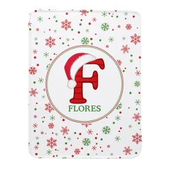 Festive Name Plush Blanket