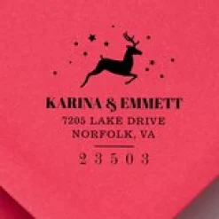 Festive Reindeer Self-Inking Stamp