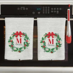 Festive Wreath Kitchen Towel