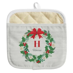 Festive Wreath Pot Holder