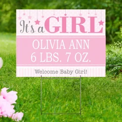 Finally Here Yard Sign