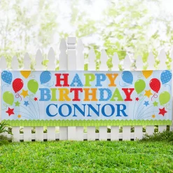 Fireworks Birthday Banner