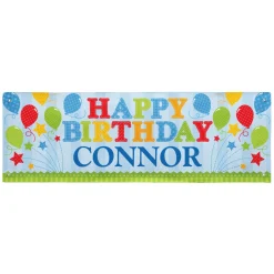 Fireworks Birthday Banner