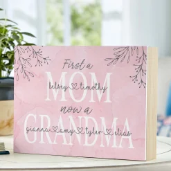 First a Mom Wood Block