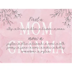 First a Mom Wood Block