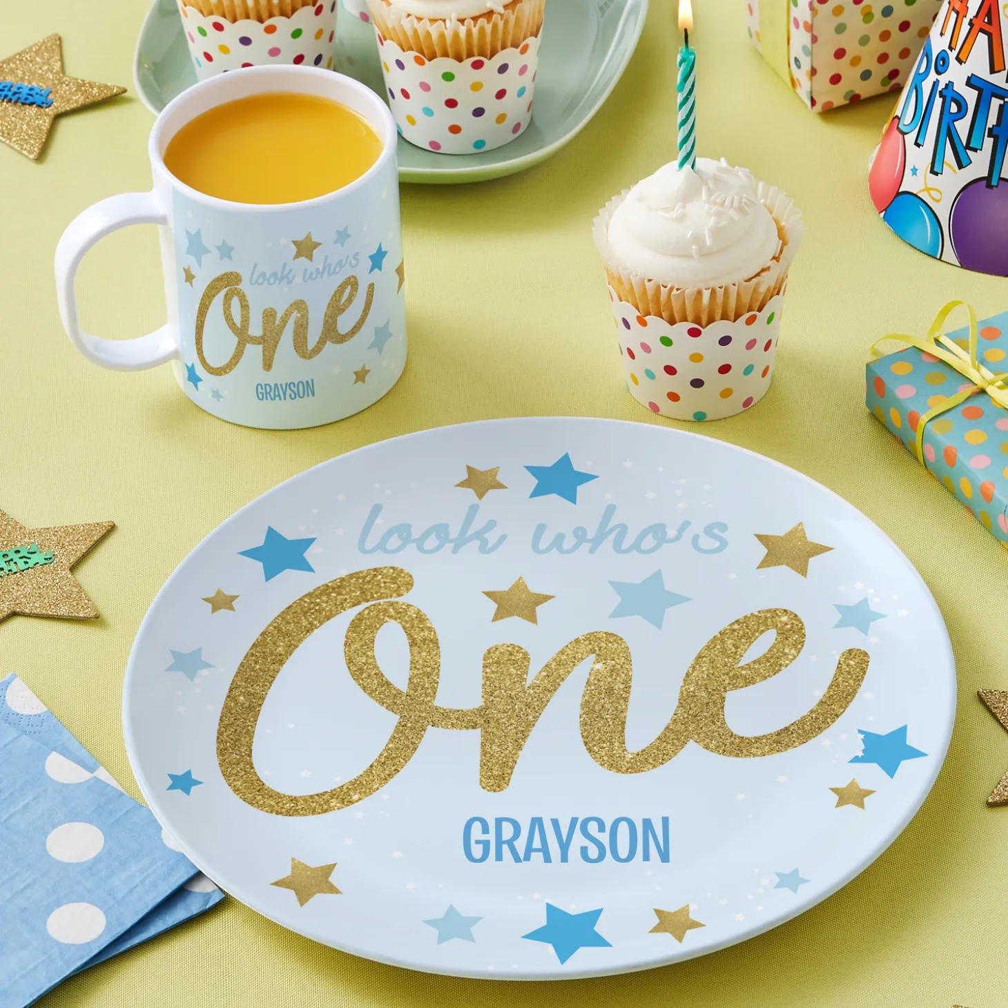 First Birthday Personalized Tableware