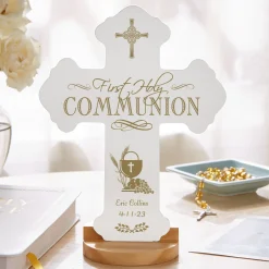 First Communion Keepsake Cross