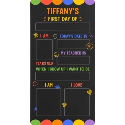 First Day Affirmations School Chalk Board