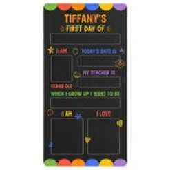 First Day Affirmations School Chalk Board