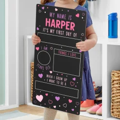 First Day Positivity School Chalkboard