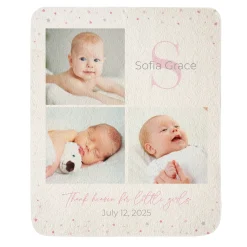 First Moments Photo Quilted Baby Blanket