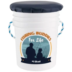 Fishing Buddies Seated Pail