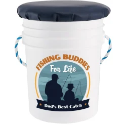 Fishing Buddies Seated Pail