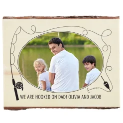 Fishing Photo Memories Rustic Wood Sign